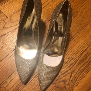 ‼️Sold‼️ Nine West Gold Heels